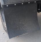 Rear mudguard rubber flap